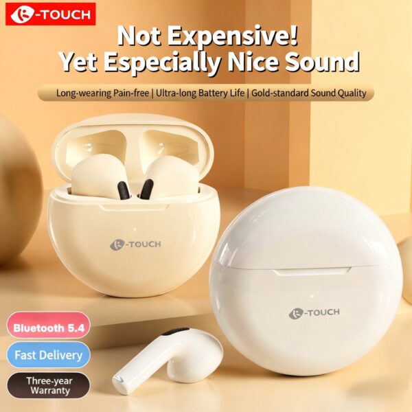 K-Touch TY-ZBV-63 2025 New Model - True Wireless Sports Bluetooth Headphones with High-Fidelity Sound, Extended Battery Life & IPX5 Waterproof (Unisex)