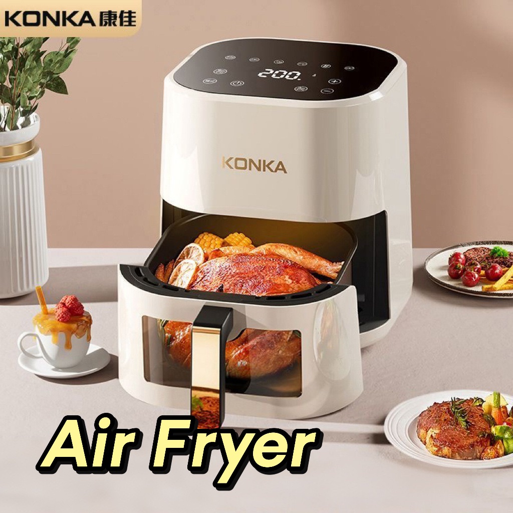 9015923b-90f3-40aa-95b1-0bcefee4905b the new 2025 Konka household air fryer – it has a window, touch screen, no oil, and works as an oven too - Image 1