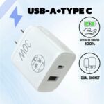 Shuangka 30W Dual-Port Fast Charger - For Apple & Android - Image 2