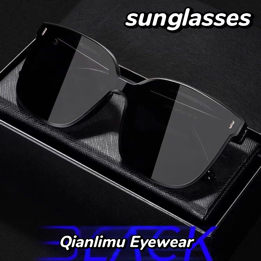 云潮眼镜主图 Men's Stylish UV400 Polarized Driving Sunglasses – Summer UV Protection, For Women with Sleek Design & Slimming Effect - Görsel 1